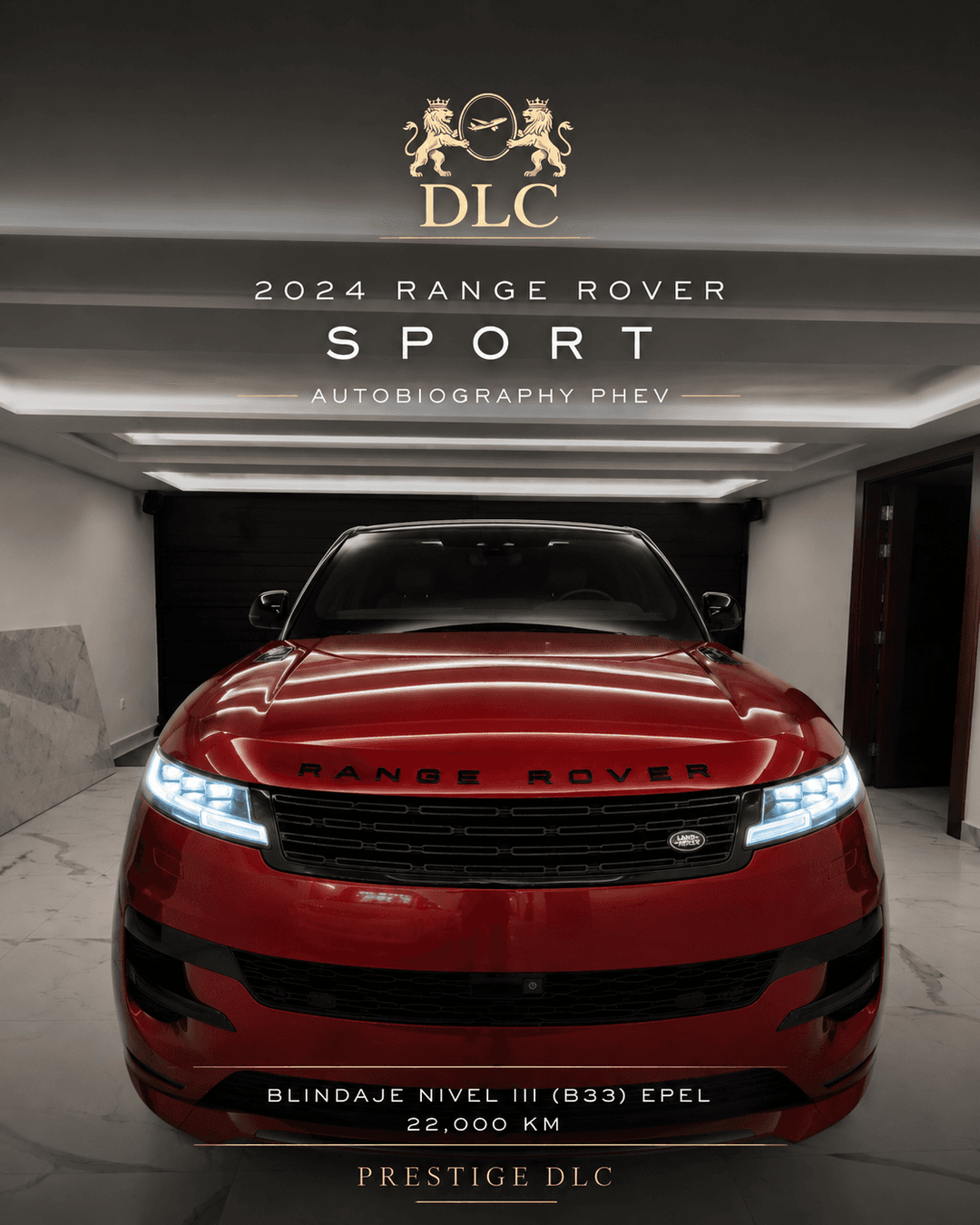 Range Rover Sport Autobiography PHEV · Blindaje Nivel III